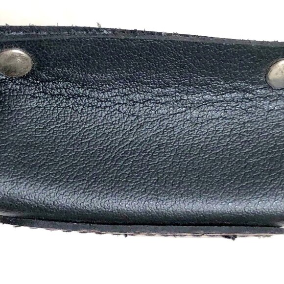 Mascorro Black Genuine Leather Freedom Racing Cigarette & Lighter Case - Picture 3 of 4